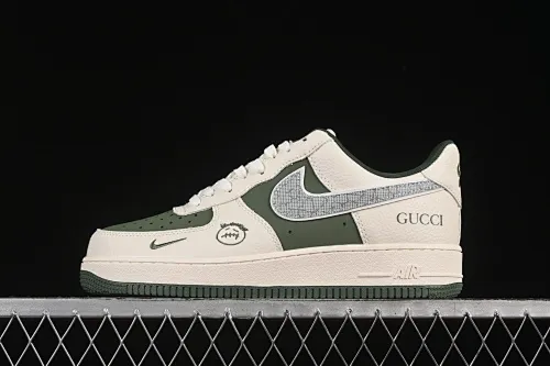 All categories Nk Air Force 1 Air Force series Nk Air Force 1 Low Air Force low-top Nike Air Force 1'07 Low Gucci joint olive green grimace Air Force 1 low-top casual sneakers KK1988-095